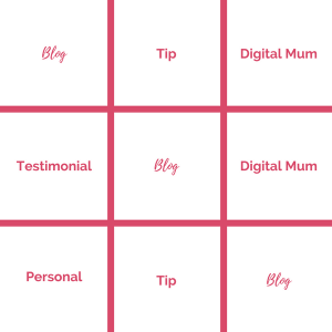 Digital Mums Directory Instagram Schedule
